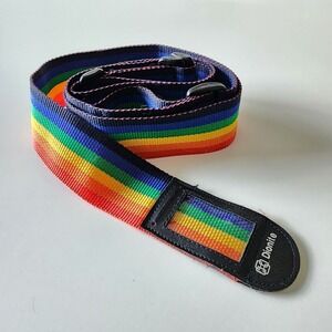 DIONITE Rainbow Luggage Strap‎ 2" width, adjustable length 72" Long Nylon Pride